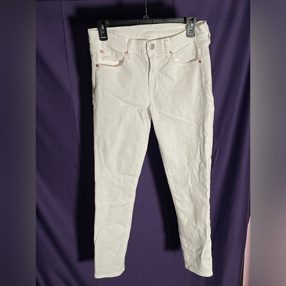 GAP Jeans True Skinny Mid Rise White 29